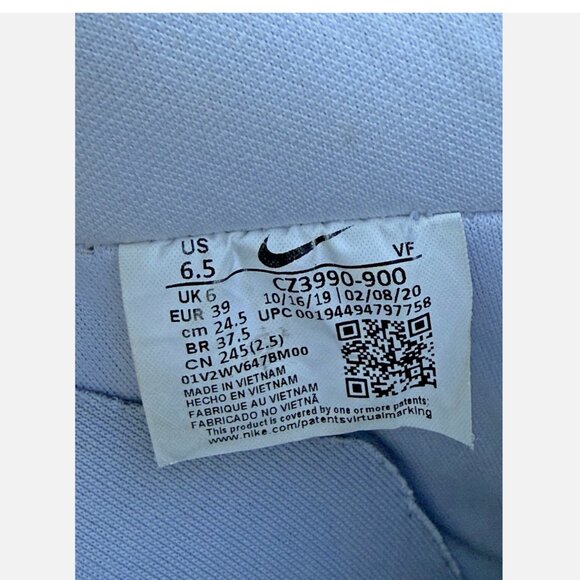 Nike Ruohan Wang x Air Force 1 Low Fly Leather Sneakers CZ3990-900 Unisex Sz 6.5 - Picture 13 of 16